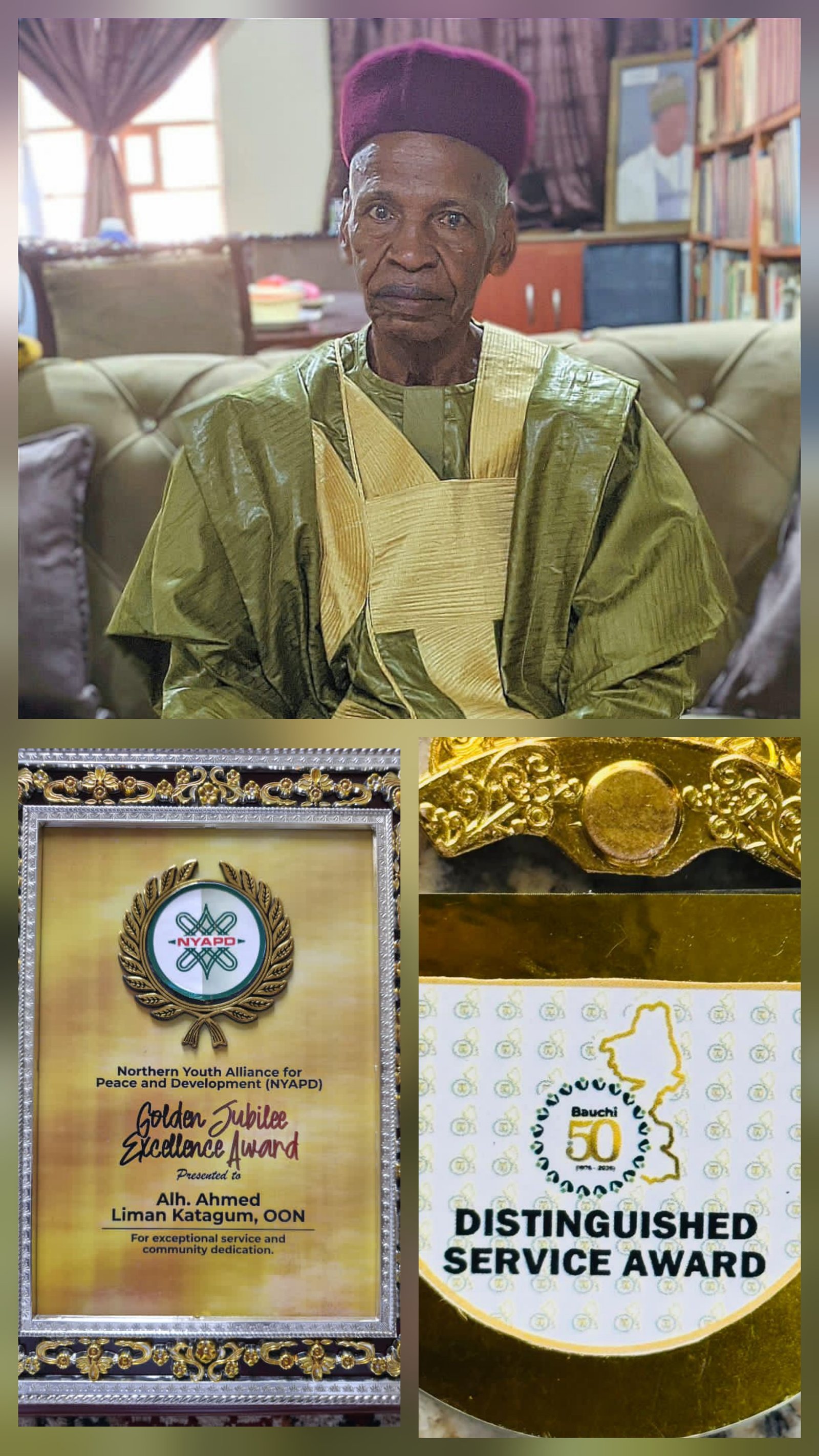 Alhaji Ahmed Liman Katagum Receives Multiple Honours at Bauchi Golden Jubilee.