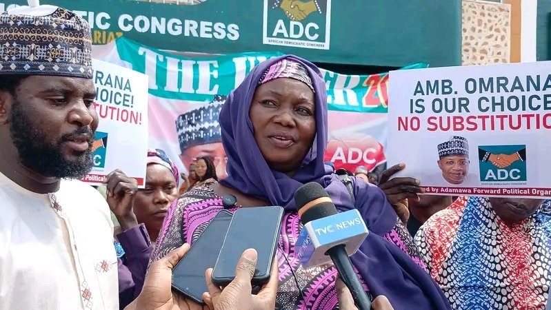 Adamawa ADC members protest alleged plans to remove guber candidate